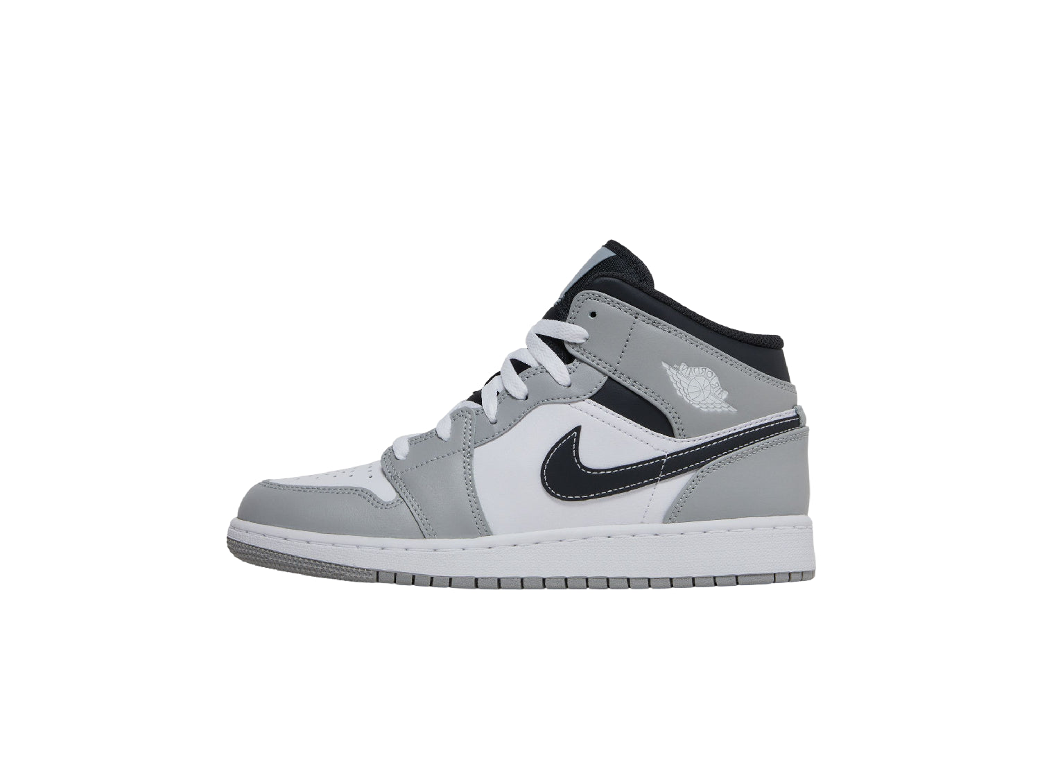 Jordan 1 Mid Light Smoke Grey (GS)