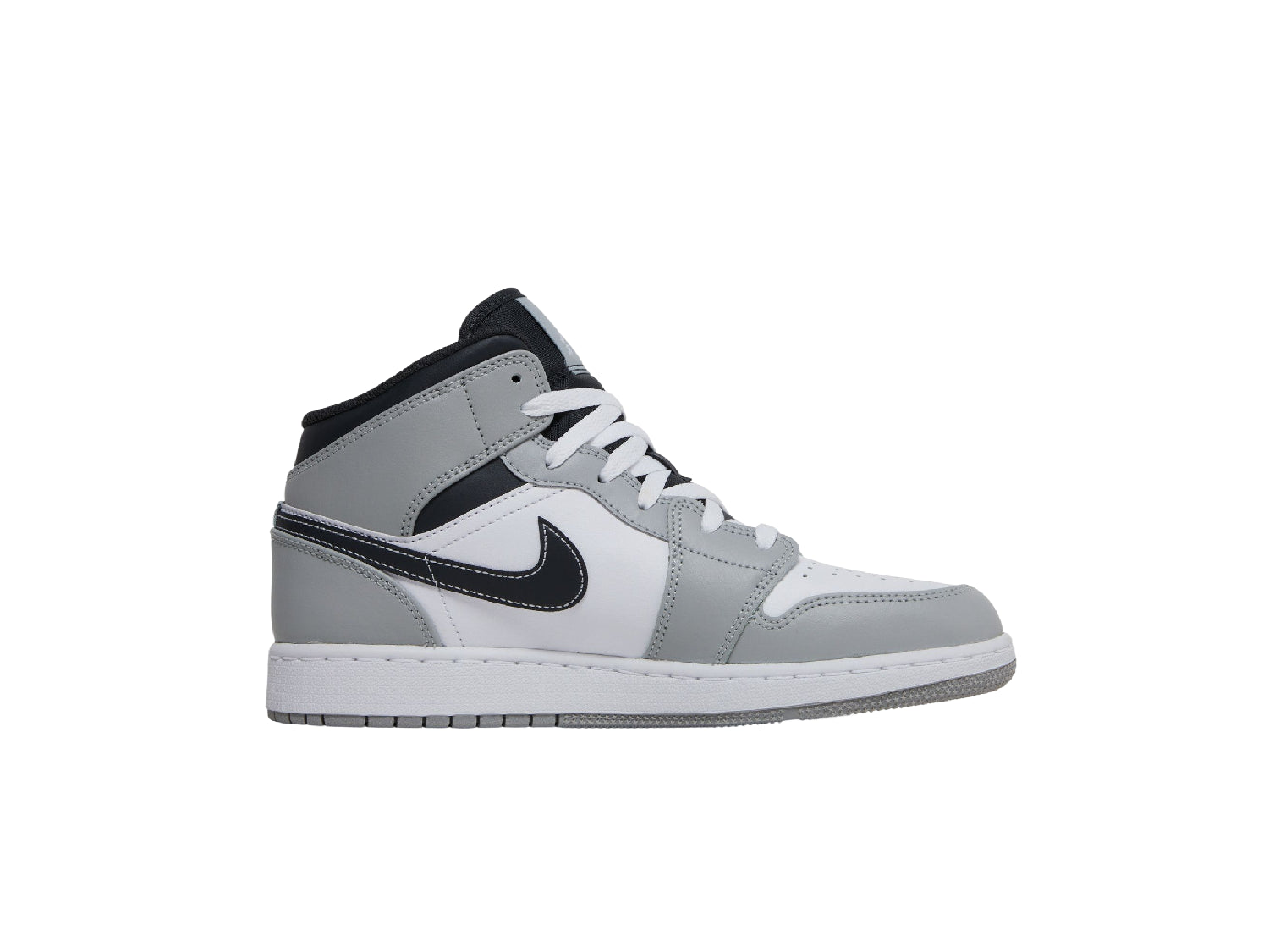Jordan 1 Mid Light Smoke Grey (GS)