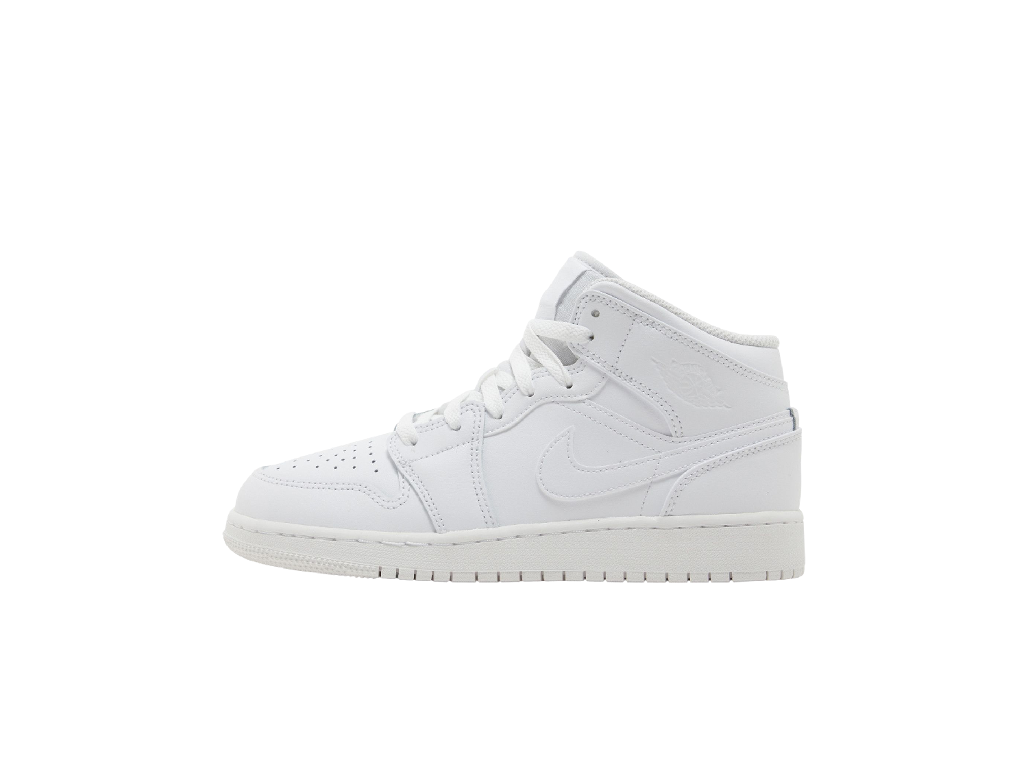 Air Jordan 1 Mid GS 'Triple White' 2023