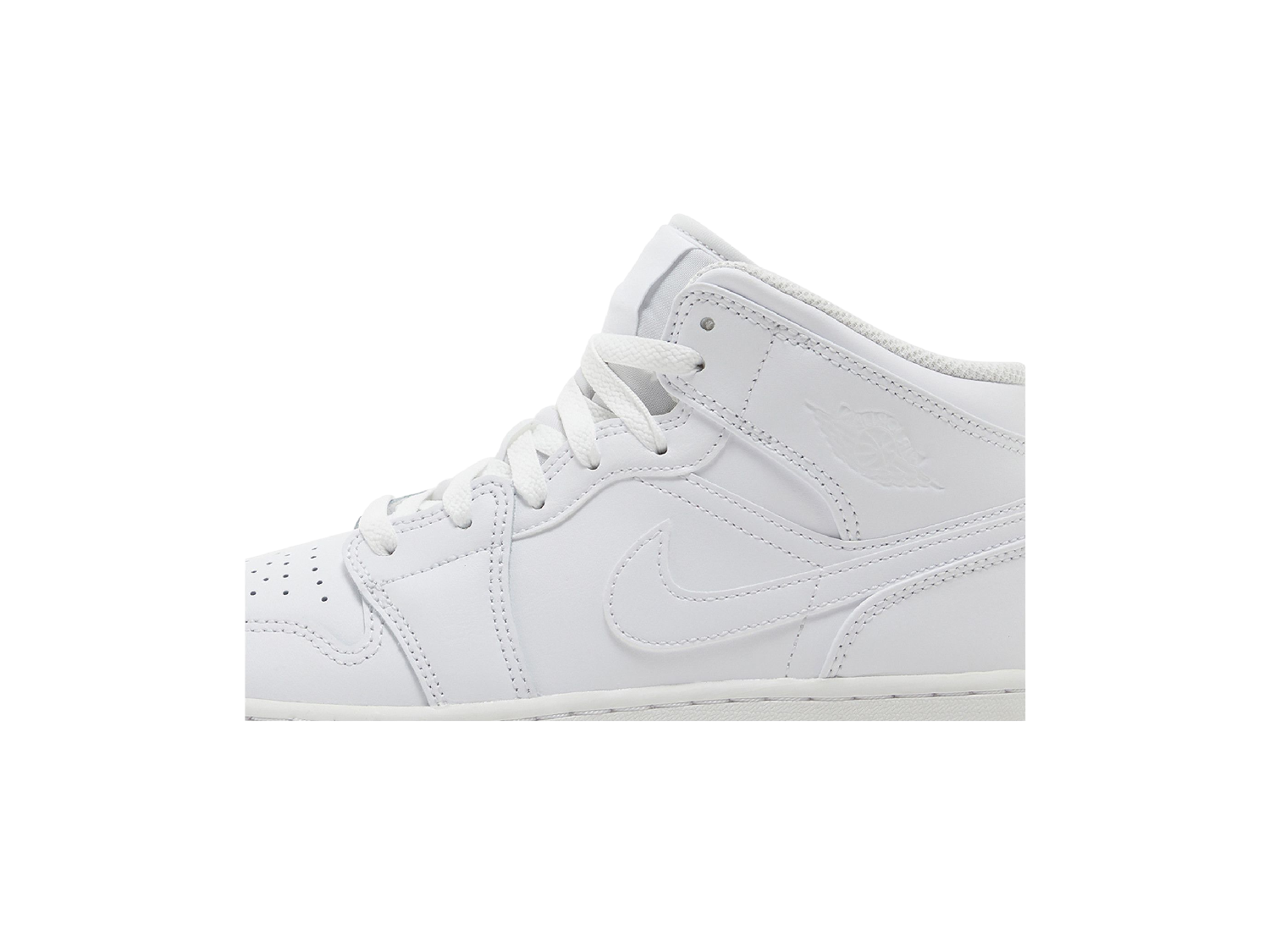 Air Jordan 1 Mid GS 'Triple White' 2023