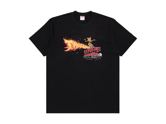 Supreme Thrasher Back Tail Tee Black
