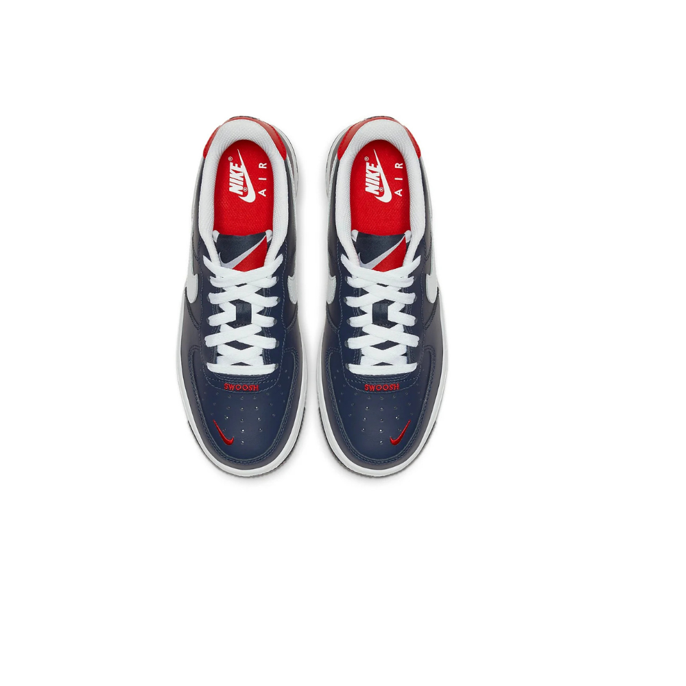 Air Force 1 LV8 Obsidian White Red (GS) – pohled shora | Purekickz