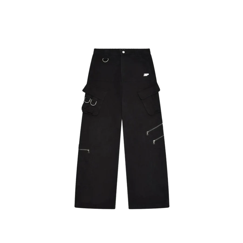 Broken Planet Cargo Pants Black – hlavní pohled | Purekickz