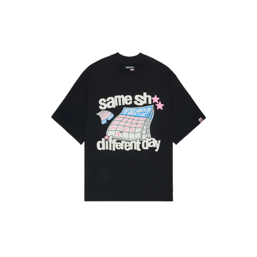 Broken Planet Different Day T-shirt Midnight Black – hlavní pohled | Purekickz