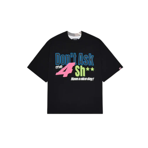 Broken Planet Don’t Ask Me Split Camo T-Shirt Midnight Black – hlavní pohled | Purekickz