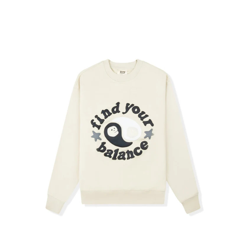 Broken Planet Find Your Balance Bone White Crewneck – hlavní pohled | Purekickz