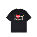Broken Planet Luv My Planet T-shirt Midnight Black – hlavní pohled | Purekickz