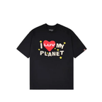 Broken Planet Luv My Planet T-shirt Midnight Black – hlavní pohled | Purekickz