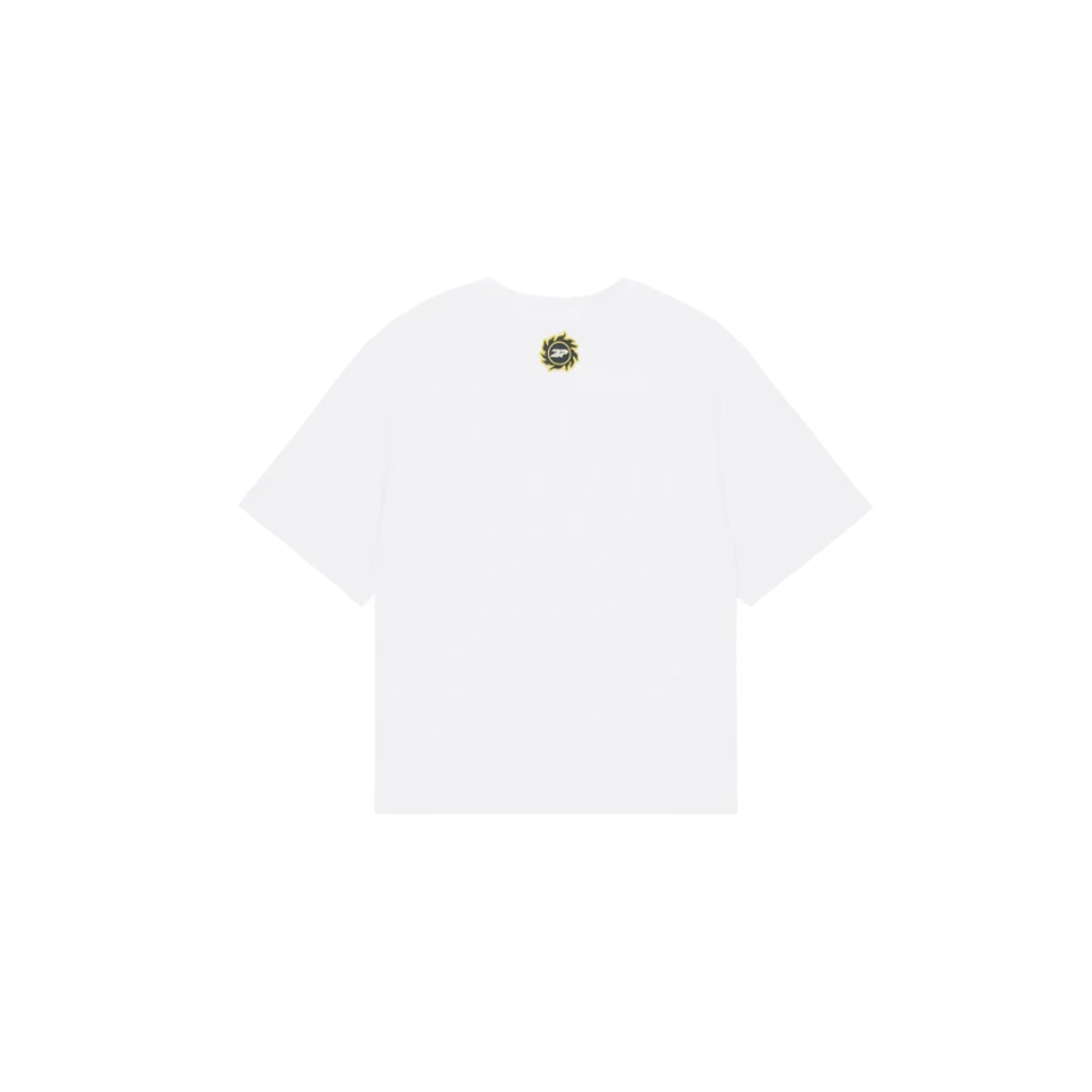 Broken Planet Market Grid T Shirt Snow White – boční pohled | Purekickz