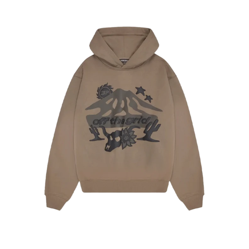 Broken Planet Off The Grid Hoodie Cinder Brown – hlavní pohled | Purekickz