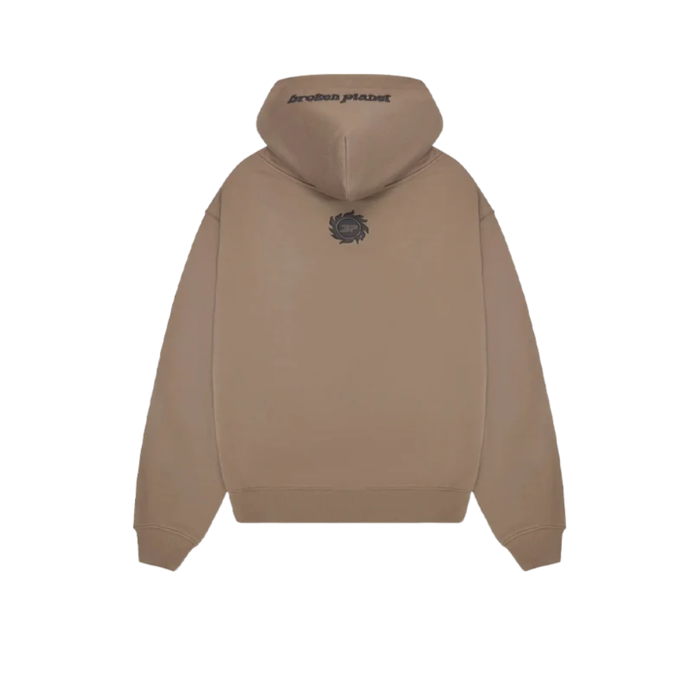 Broken Planet Off The Grid Hoodie Cinder Brown – boční pohled | Purekickz