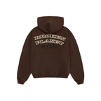 Broken Planet Out Of Service Hoodie Brown – boční pohled | Purekickz
