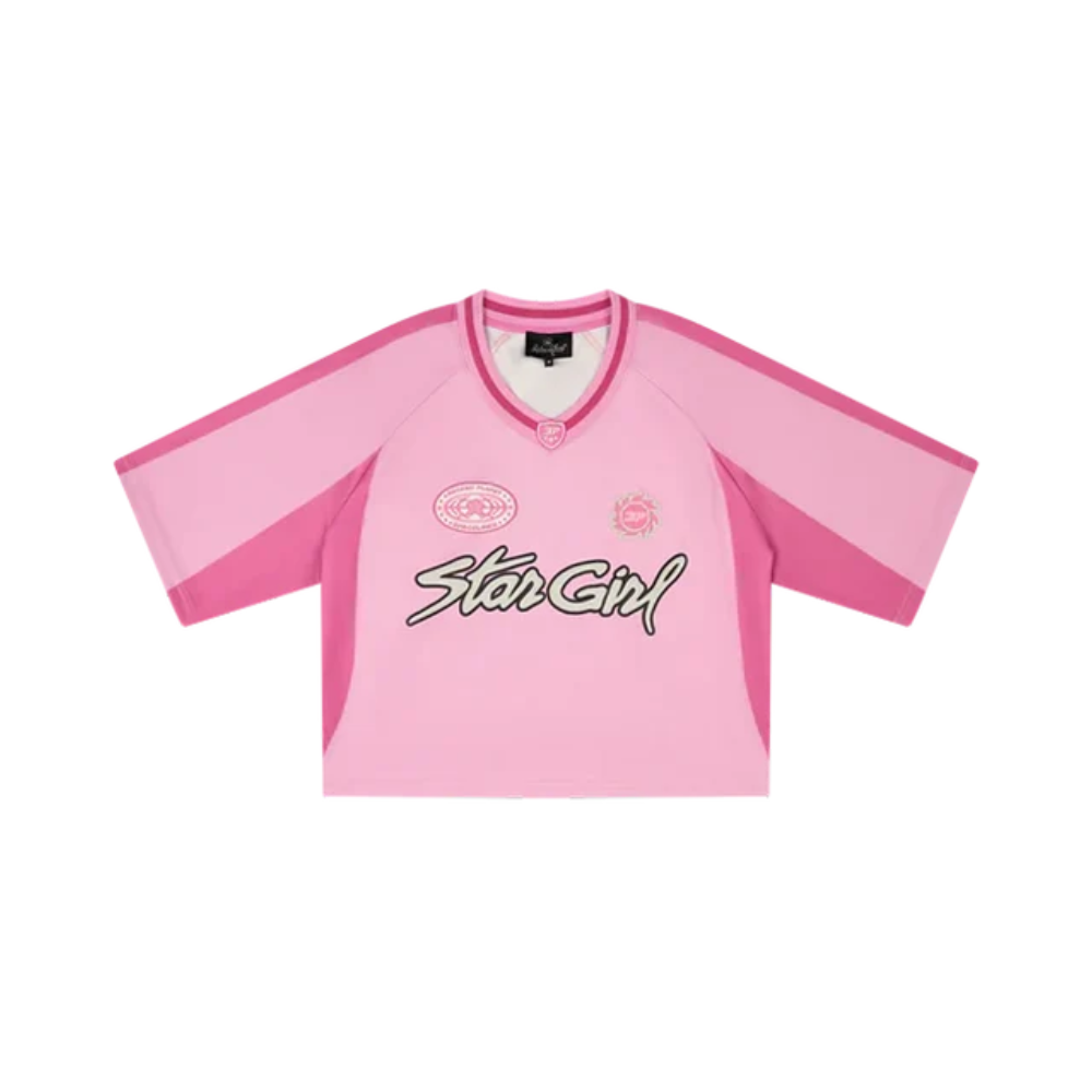 Broken Planet Stargirl Football Jersey Pink – hlavní pohled | Purekickz