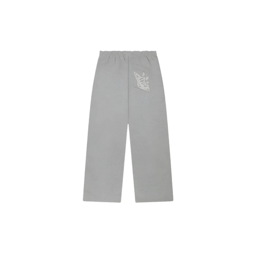 Broken Planet Wide-Leg Sweatpants Heather Grey – boční pohled | Purekickz