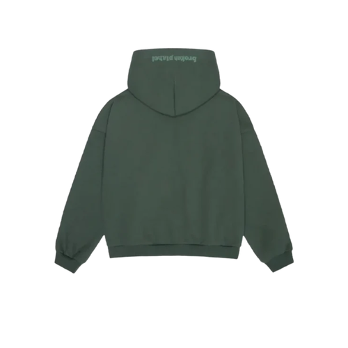 Broken Planet Zip Up Hoodie Emerald Green – boční pohled | Purekickz