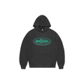 Corteiz Alcatraz Hoodie Black Green – hlavní pohled | Purekickz