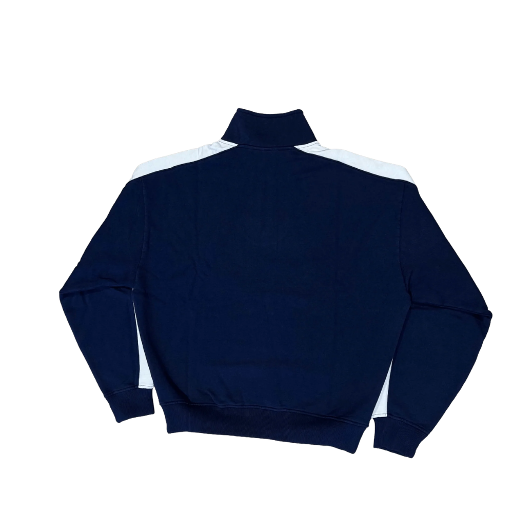 Corteiz Boca Fleece Quarter Zip Long Sleeve Navy – boční pohled | Purekickz
