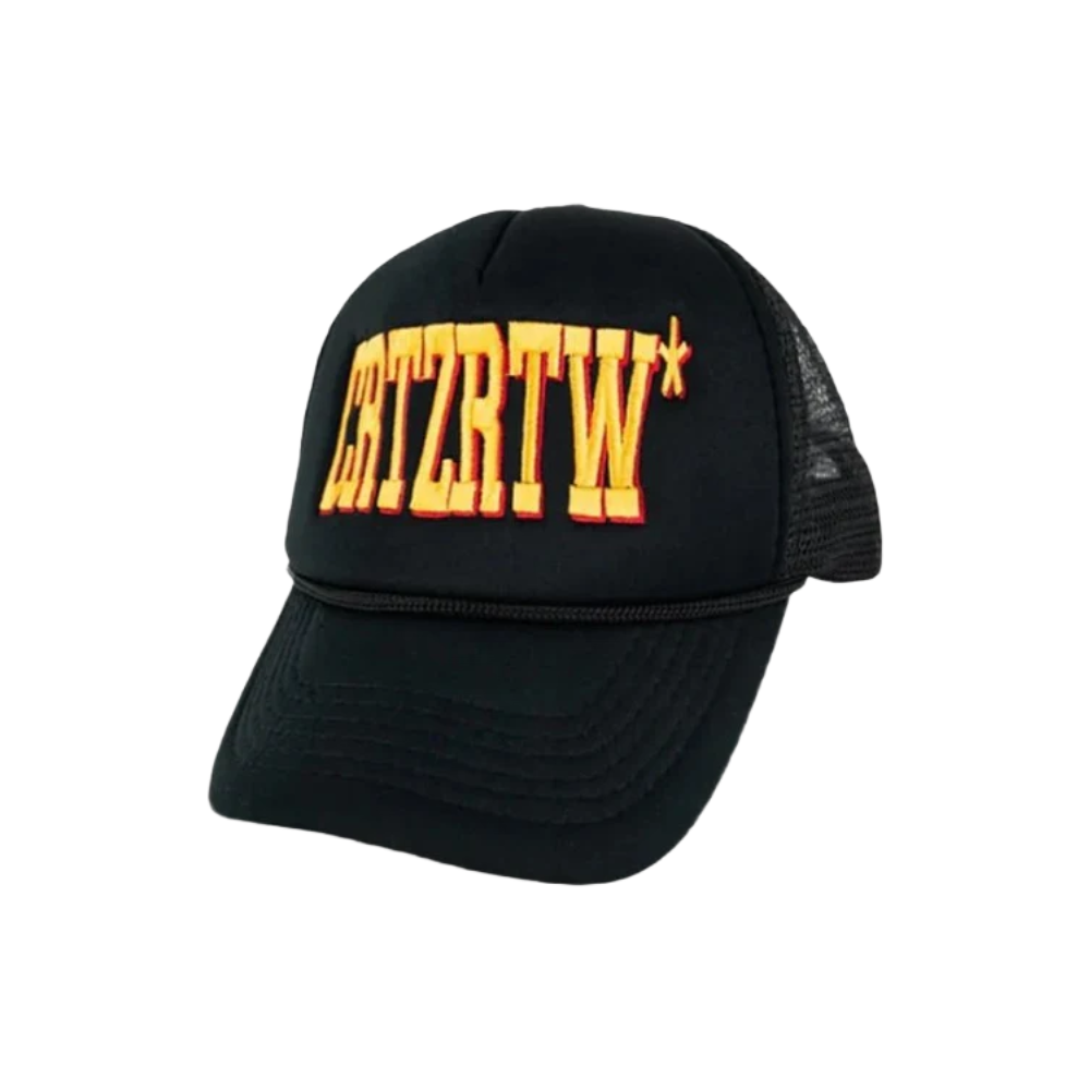 Corteiz Cultfiction Trucker Hat Black