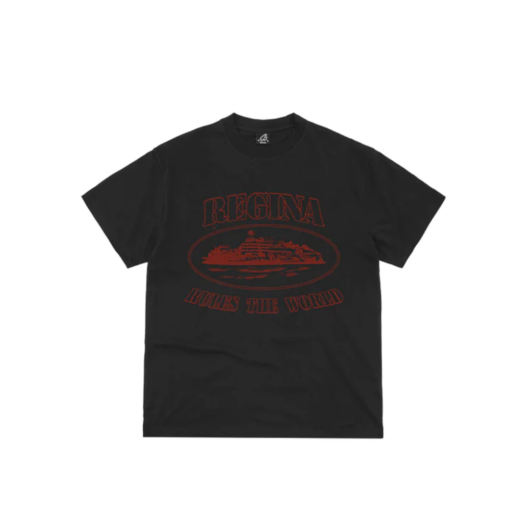 Corteiz Gabriel Moses OG Alcatraz Tee Black – hlavní pohled | Purekickz