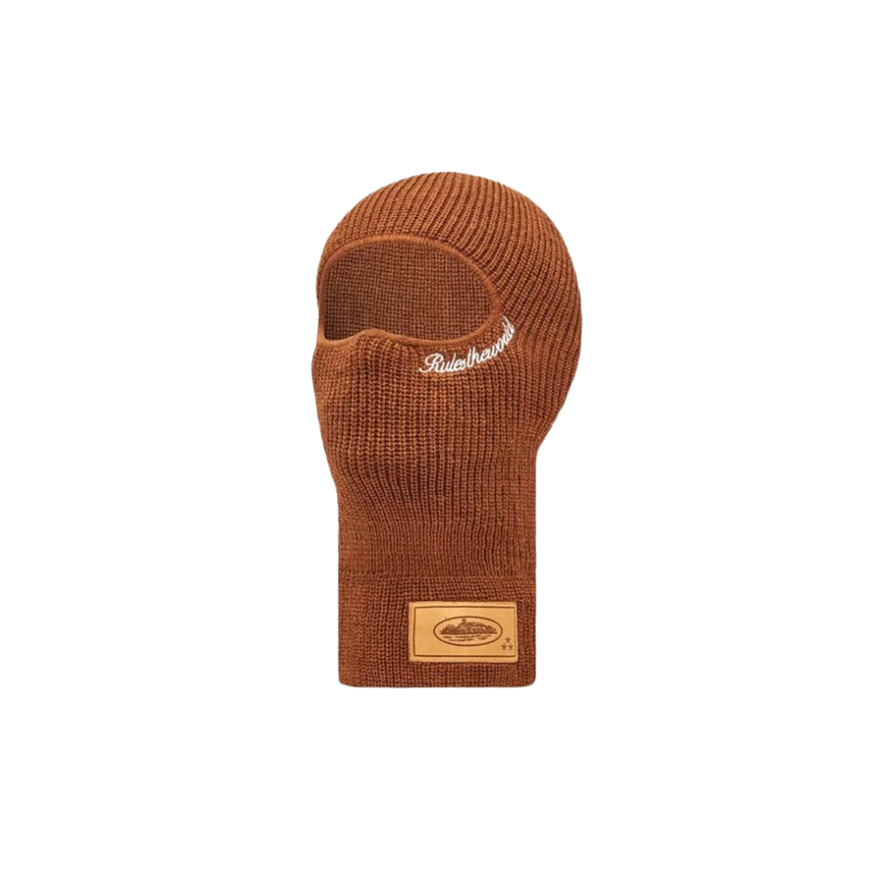 Corteiz Knit Balaclava Brown – hlavní pohled | Purekickz