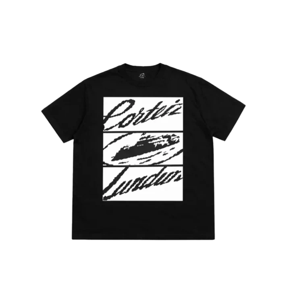 Corteiz Tee London Three Black – hlavní pohled | Purekickz