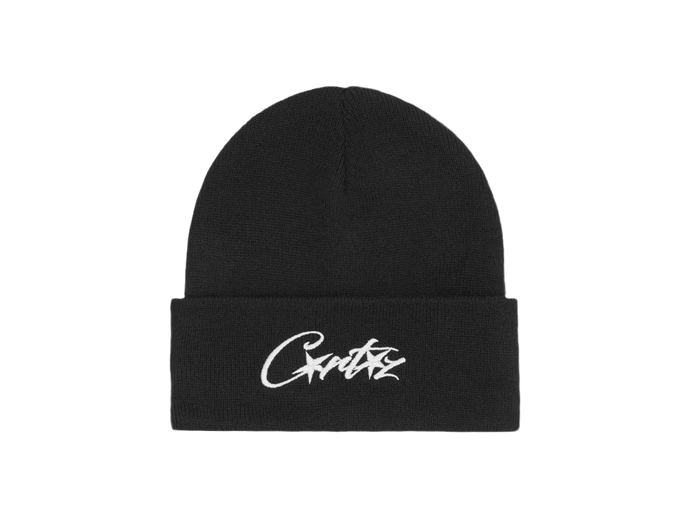 Corteiz Allstarz Folded Beanie Black