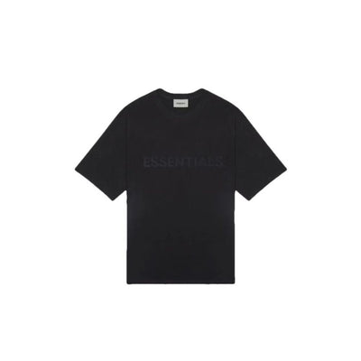 Fear of God Essentials Boxy T-Shirt Applique Logo Stretch Limo Black