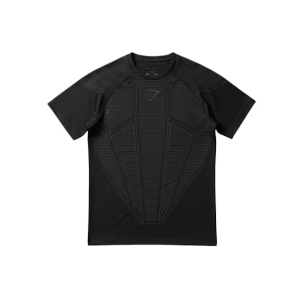 Gymshark Onyx V1 T-Shirt Black/Onyx Grey – hlavní pohled | Purekickz