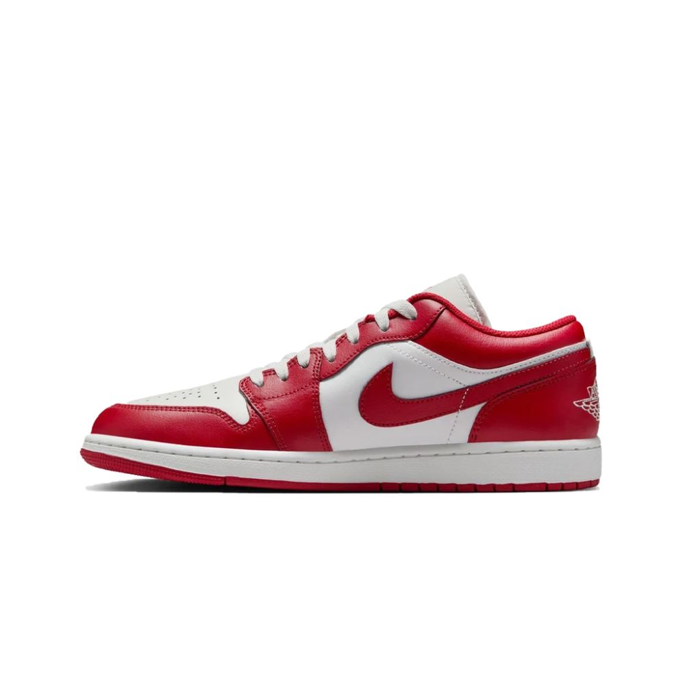 Jordan 1 Low Summit White Varsity Red (GS) – hlavní pohled | Purekickz
