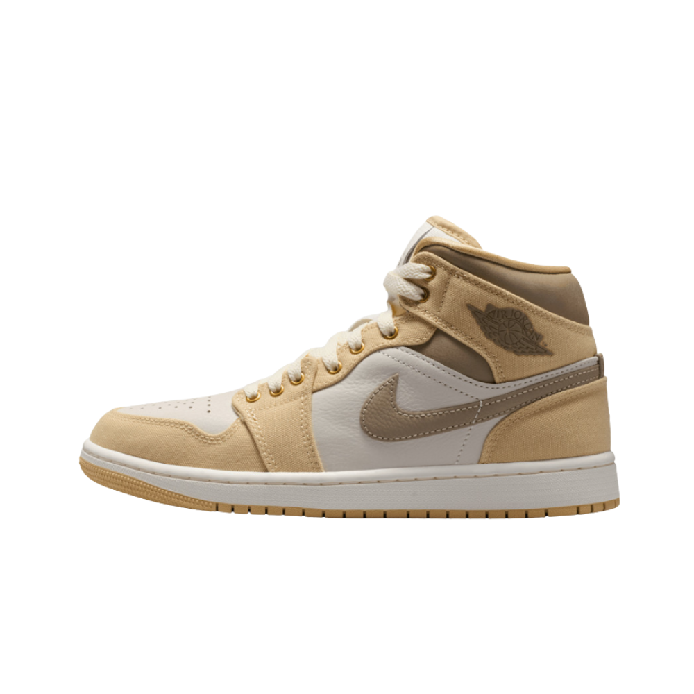 Jordan 1 Mid Khaki Sesame (W) – hlavní pohled | Purekickz