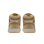 Jordan 1 Mid Khaki Sesame (W) – zadní pohled | Purekickz