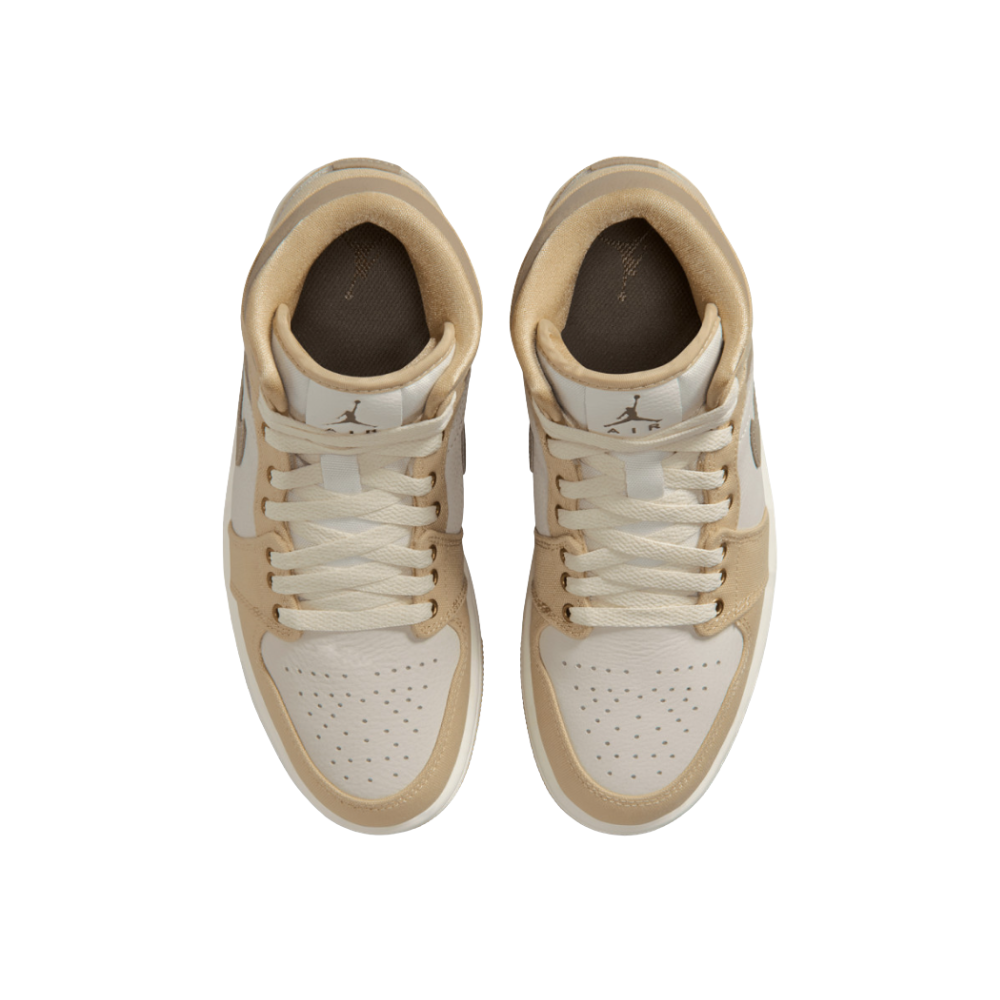 Jordan 1 Mid Khaki Sesame (W) – detail | Purekickz