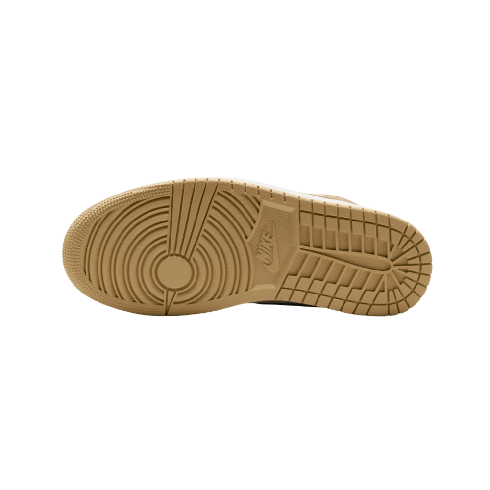 Jordan 1 Mid Khaki Sesame (W) – pohled shora | Purekickz