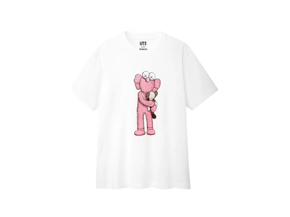 Kaws x Uniqlo Pink BFF Tee (US Sizing) White
