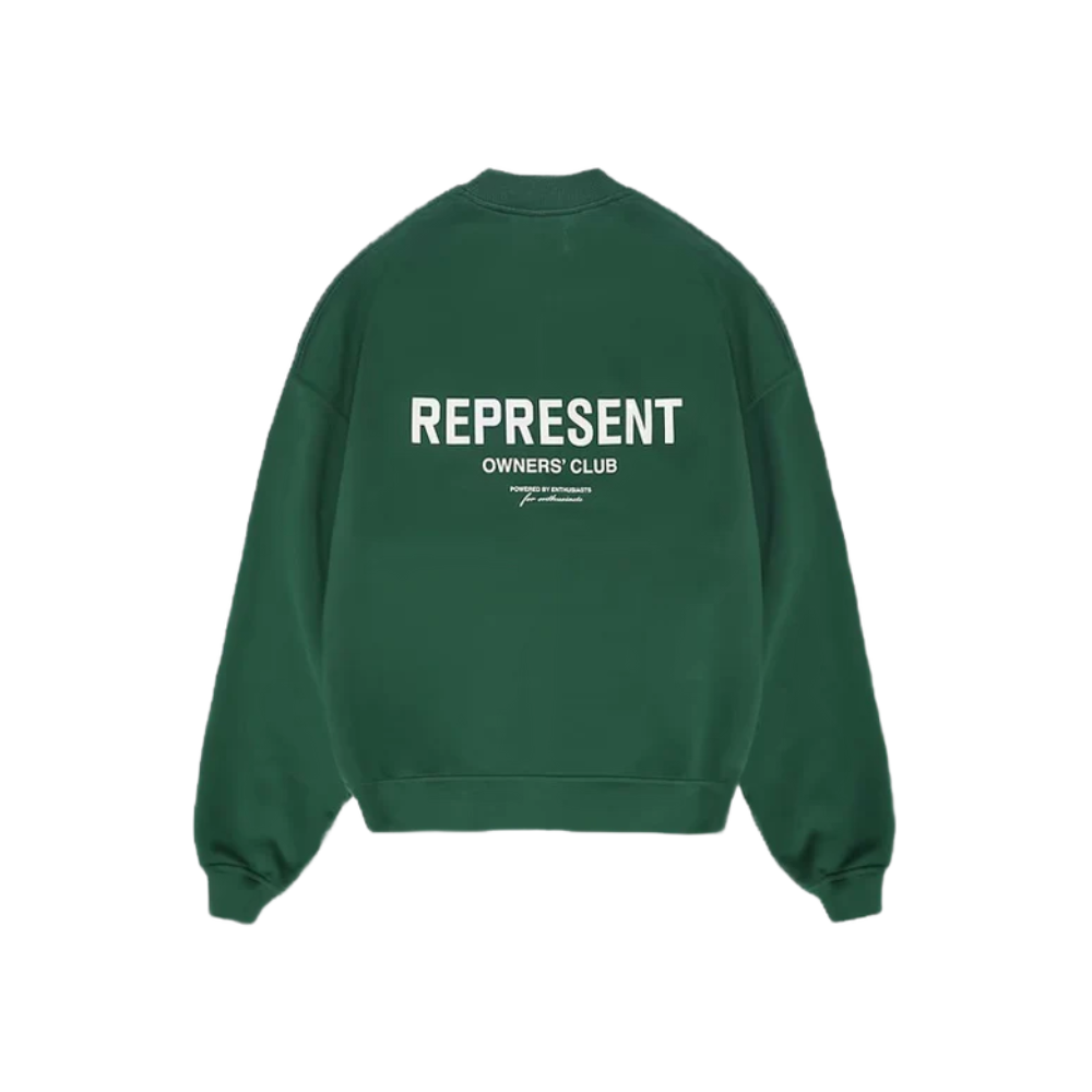 Represent Owner's Club Sweater Racing Green/White