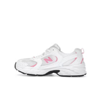 New Balance 530 Lace White Signal Pink (GS) – boční pohled | Purekickz