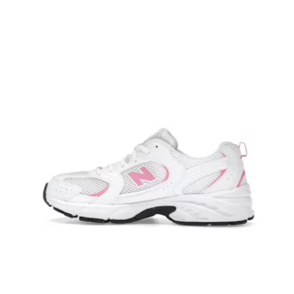 New Balance 530 Lace White Signal Pink (GS) – boční pohled | Purekickz