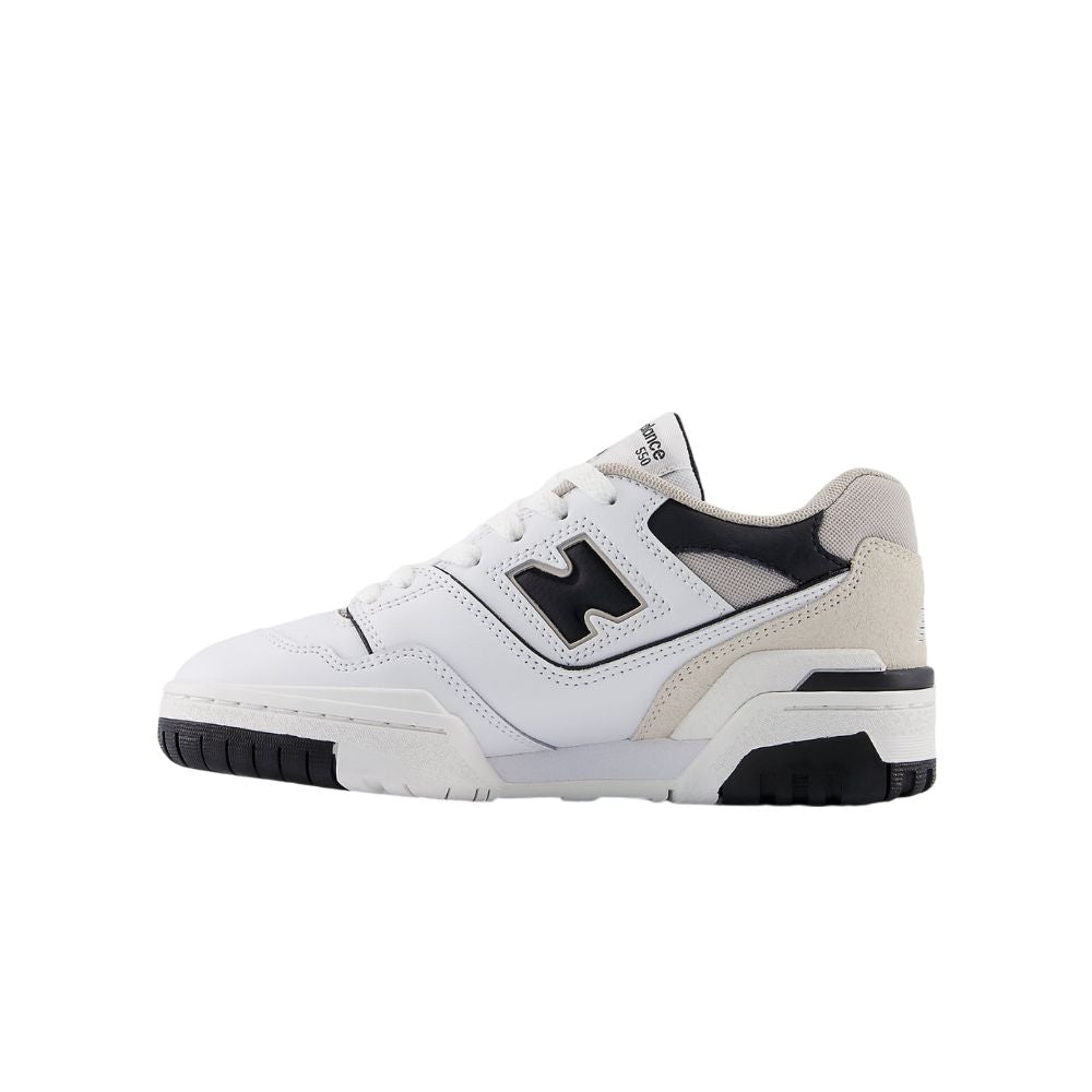 New Balance 550 White Black (GS) – boční pohled | Purekickz