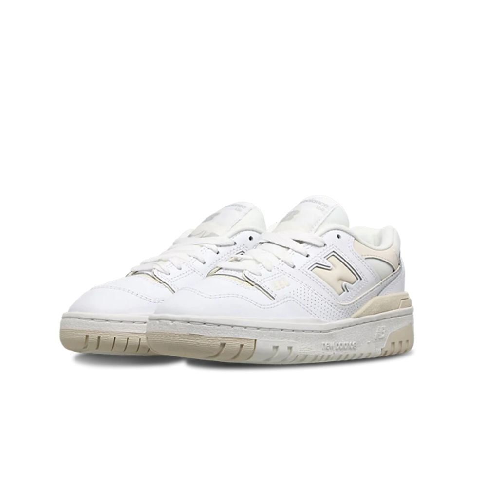 New Balance 550 White Cream Leather – detail | Purekickz