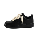 Nike Air Force 1 Low Black Rope Laces Beige – hlavní pohled | Purekickz