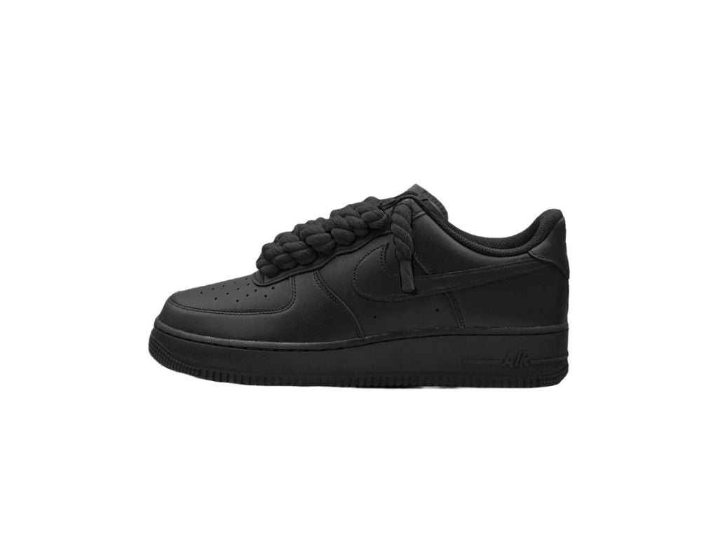 Nike Air Force 1 Low Black Rope Laces Black