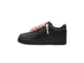 Nike Air Force 1 Low Black Rope Laces Pink