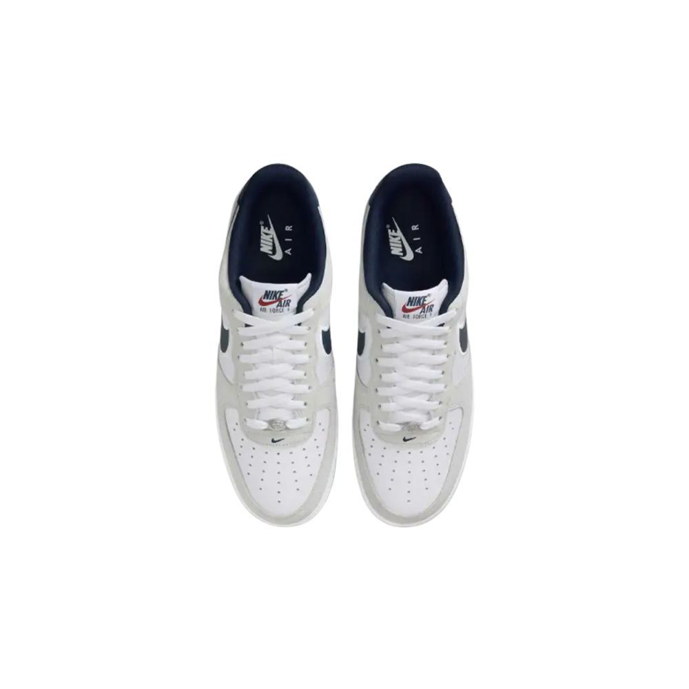 Nike Air Force 1 Low White Obsidian Pure Platinum – pohled shora | Purekickz