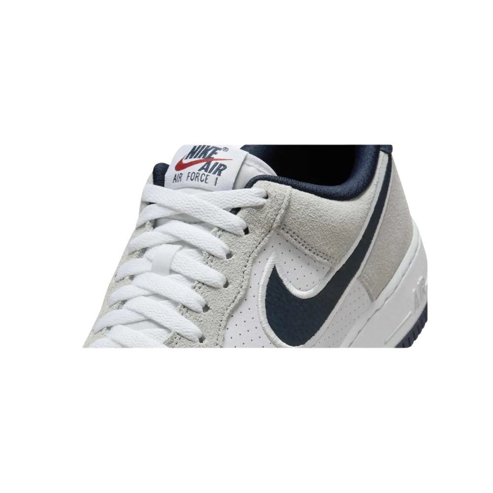 Nike Air Force 1 Low White Obsidian Pure Platinum – zadní pohled | Purekickz