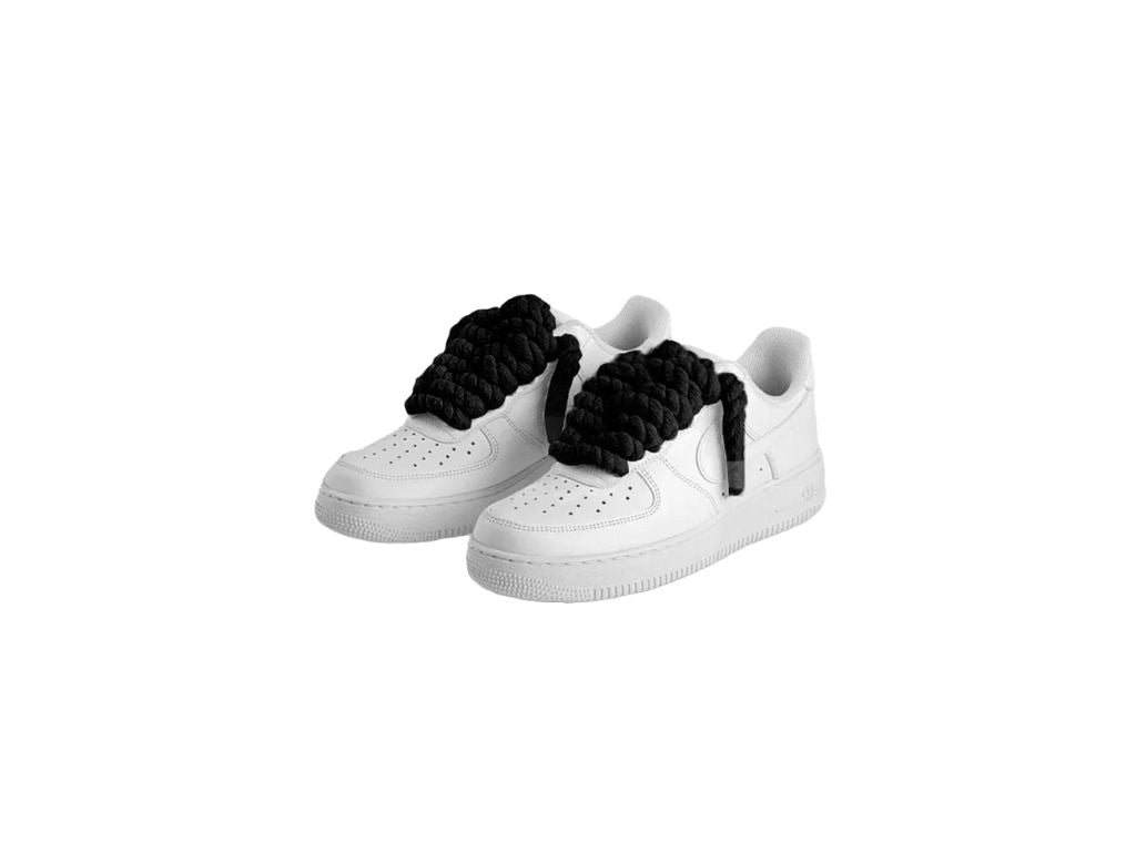 Nike Air Force 1 Low White Rope Laces Black