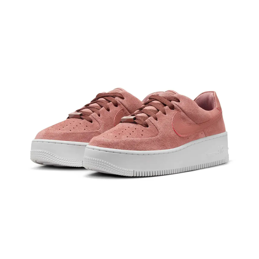 Nike Air Force 1 Sage Low Red Sepia – boční pohled | Purekickz