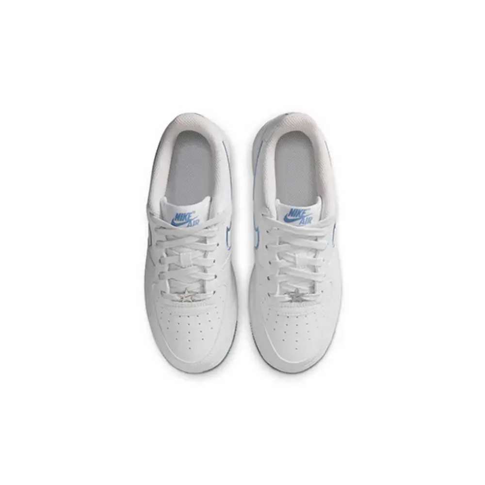 Nike Air Force 1  White Work Blue (GS) – pohled shora | Purekickz