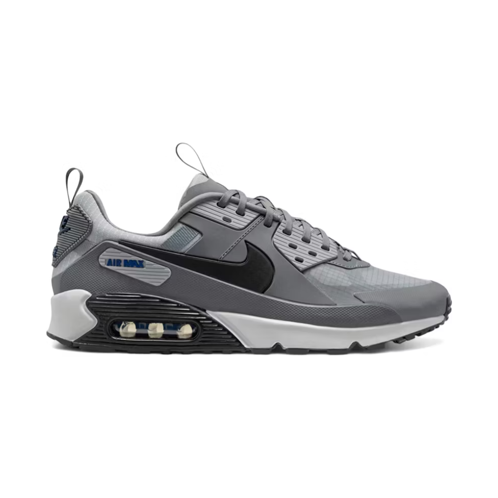 Nike Air Max 90 Drift Cool Grey Deep Royal Blue – boční pohled | Purekickz