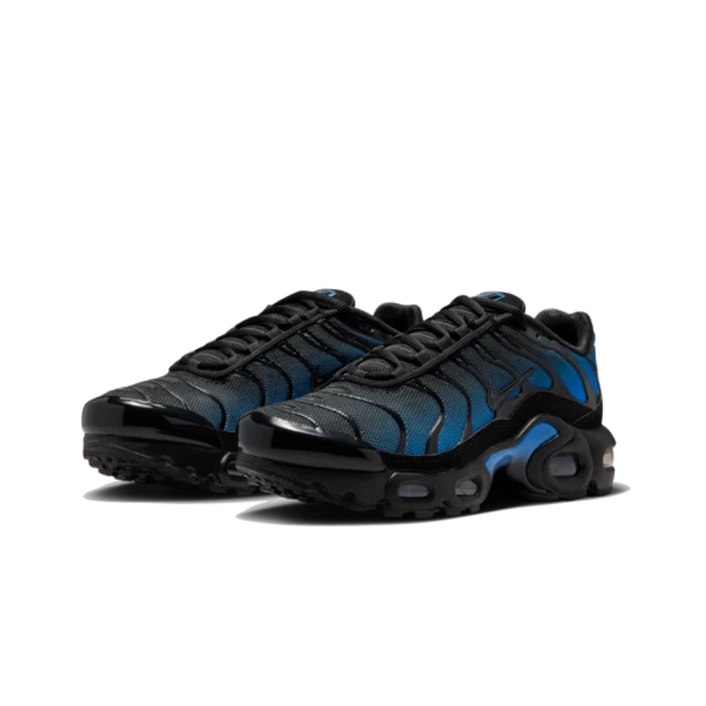 Nike Air Max Plus Black Blue Crystal (GS) – boční pohled | Purekickz