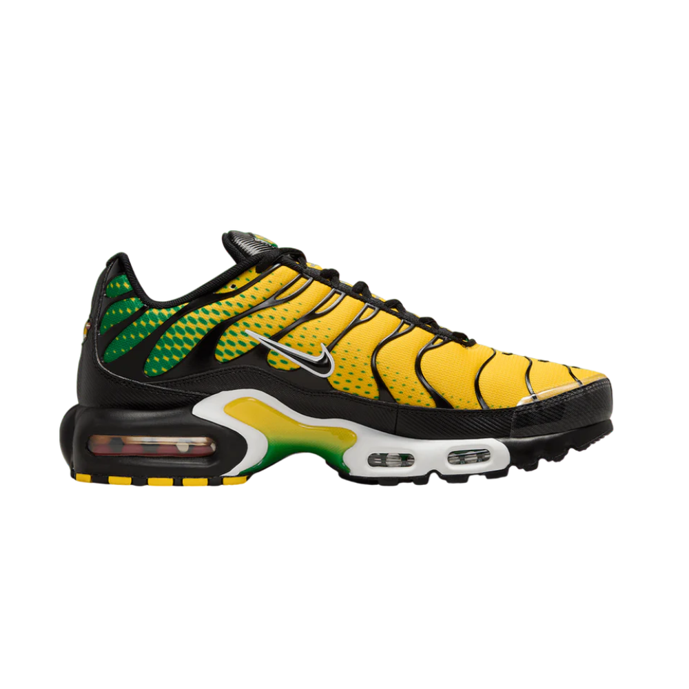 Nike Air Max Plus Jamaica Varsity Maize Pine Green – boční pohled | Purekickz